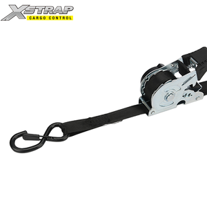 25mm tự rút lại Tie xuống dây đai tự động có thể thu vào Ratchet dây đeo buộc dây đeo với đôi móc kháng - Product Image 6