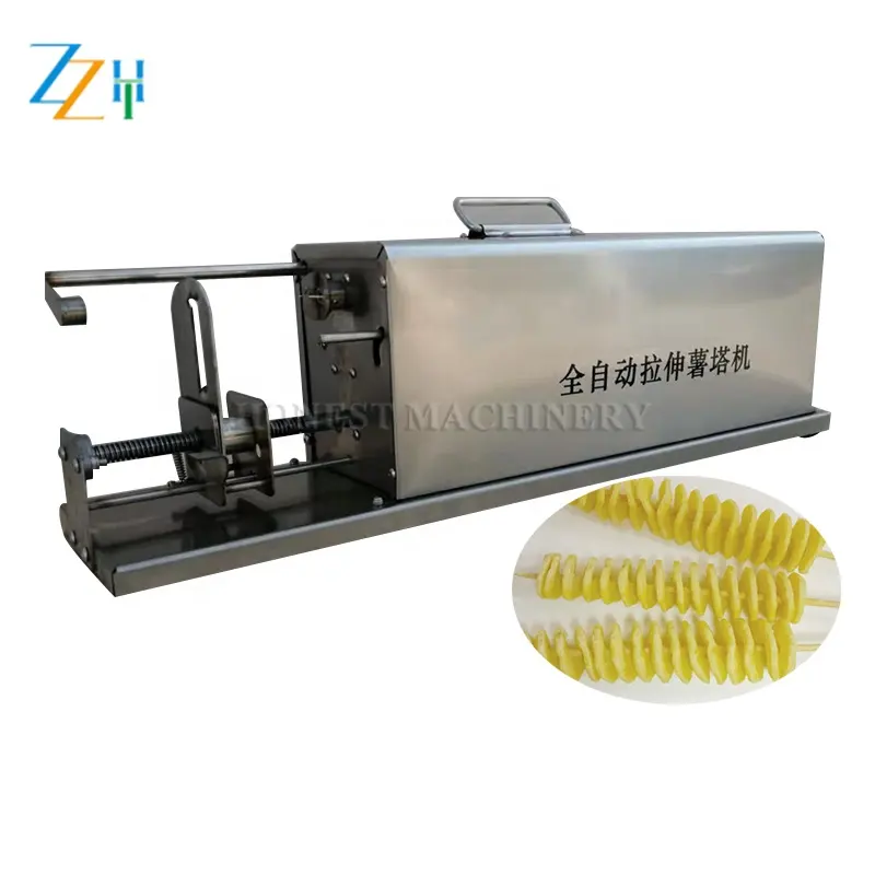 Máquina cortadora de patatas de alta calidad/cortadora de patatas en espiral/máquina de torre de patatas