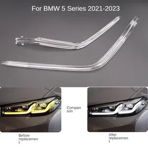 Optik levha ışık kılavuzu tüp far gündüz çalışan ışık kılavuzu melek göz BMW 5 serisi G30 G38 2021-2023 LED DRL - Product Image 2