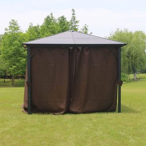 Weather Large Dinner Metal <strong>Line</strong> Outdoor Waterproof Customized Canopy Tent Solid Roof <strong>Gazebo</strong> Hard Top - Product Image 2