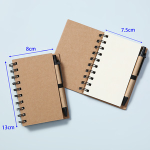 在线批发高品质牛皮纸迷你螺旋记事本，带空白内页儿童笔记 - Product Image 6