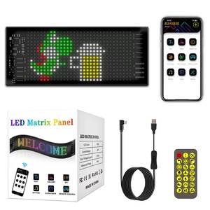 Flexibles LED-Auto-Panel USB 5V Bluetooth-LED-Display Programmier bares Text muster Fernbedienung LED-Bildschirm