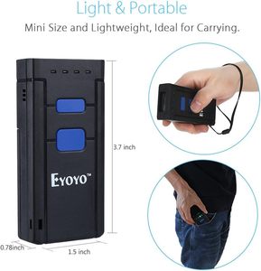 Eyoyo Portable Mini 1D 3 en 1 Bluetooth Inalámbrico con cable Inventario Lector de código de barras Teléfono Escáner de código de barras para iPhone Android - Product Image 5