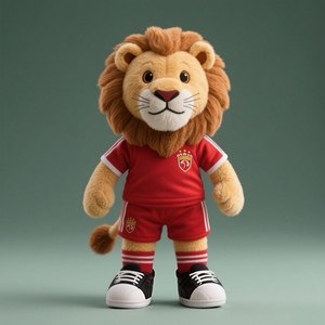 Personalized Team Mascot <strong>Plush</strong> Lion <strong>Toy</strong> Custom Lion <strong>Plush</strong> Mascot <strong>with</strong> Sneakers & Jersey Sports Theme Stuffed Doll - Product Image 5