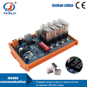 Huaqingjun modulo relè di comunicazione RS485 a 4 canali Modbus RTU telecomando DO moduli per PLC - Product Image 4