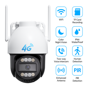 Ip66 Waterproof Dustproof Ptz 355 Degree Cctv Wifi Tf Card Outdoor Wireless <strong>Security</strong> Ip Network Wifi Night Vision <strong>Camera</strong> - Product Image 2