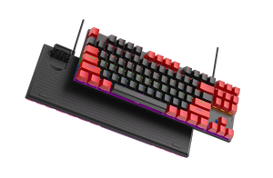 คีย์บอร์ดเล่นเกมมีกลไกตามหลักสรีรศาสตร์แบบมีสาย RGB 87ปุ่ม tkl K6ใช้เชื่อมต่อกับเดสก์ท็อป - Product Image 4