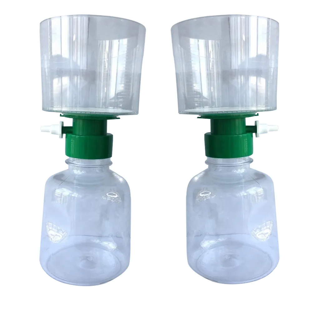 MCE-equipo de laboratorio de PVDF, botella de nailon con filtro superior, 250ml, 500ml, 1000ml, suministros de laboratorio, bomba de vacío de plástico