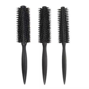 木製ローリングコンブレジスト木製歯ブラシヘアドライヤー木製櫛プロサロンヘアスタイルカーリングヘアブラシ新着