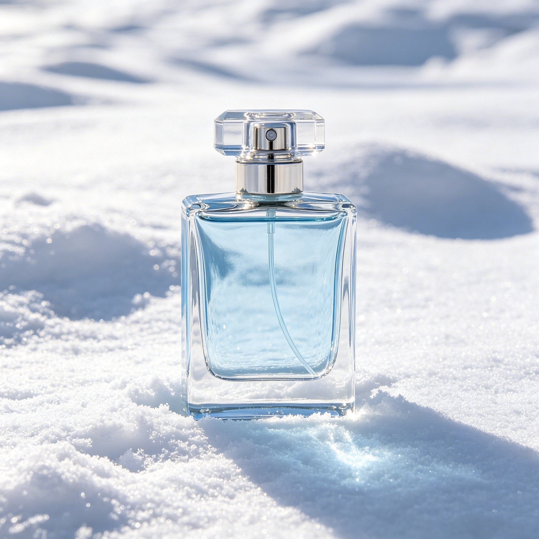 clear perfume glass bottle