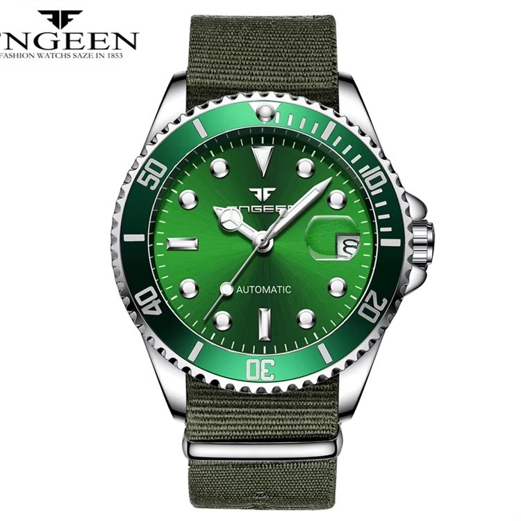5 green - nylon strap