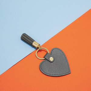 Personalizado personalizado PU couro Tassel Keychain Keyring metal aceitável