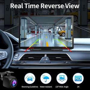 China Fábrica Vendas Diretas 9 polegadas Touch Screen Stream Mídia Carro DVR Traço Cam Dupla Lente Espelho Retrovisor Auto Dashcam