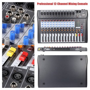 Mezclador de Audio de línea de micrófono de 12 canales 120S-USB, consola mezcladora, conexión inalámbrica BT, entrada USB XLR, EQ de 3 bandas, alimentación Phantom de 48V - Product Image 3