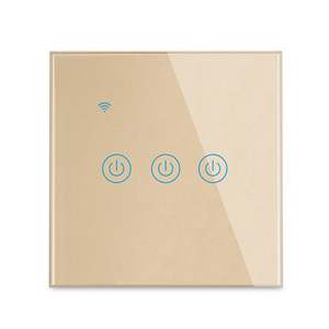 Tuya EU Standard Smart Home 1/<strong>2</strong>/3 Gang Glass Panel Wifi Touch Screen <strong>Switches</strong> Wall Light Smart <strong>Switch</strong> 86MM Support Alexa Google - Product Image 2