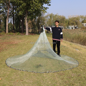 Cast <strong>Net</strong> Fishing 10ft1/4 Sq <strong>1</strong> Inches Mesh <strong>1</strong>.0lb American Style Hand Throwing Cast <strong>Net</strong> Nylon Monofilament Lead Sinker Cast <strong>Net</strong> - Product Image 3