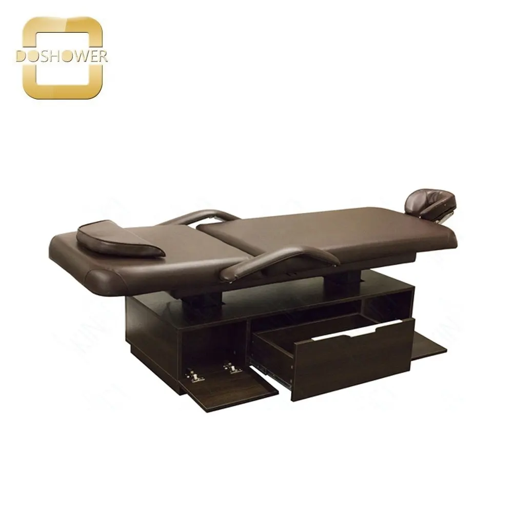 Современный массажный стол с электрическим массажным столом, регулируемый массажный стол для спа
