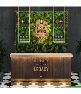 Dairesel açık bar tasarım yapay taş şarap bar sayacı tasarım - Product Image 3