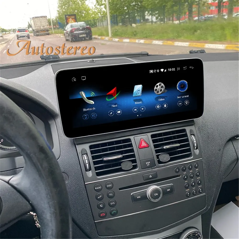 Android11 AutoStereo के लिए मर्सिडीज बेंज सी कक्षा W204 C180 C200 C260 C300 C63 C65 2007-2010 कार नेविगेशन मल्टीमीडिया प्लेयर रेडियो