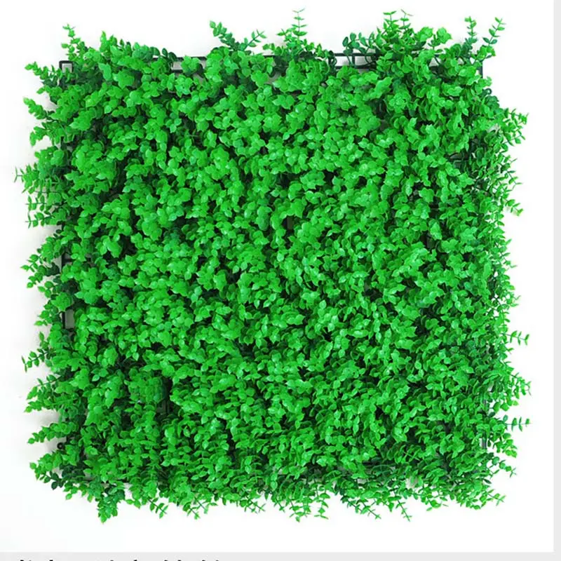 Декоративная искусственная трава для дома и сада, настенное украшение «сделай сам», искусственная зеленая трава для стен 50 на 50