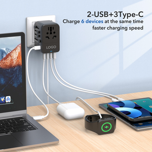 Akıllı evrensel dünya uluslararası Euro avrupa ab abd İngiltere seyahat priz adaptörü dönüştürücü USB A C avrupa adaptörü - Product Image 4