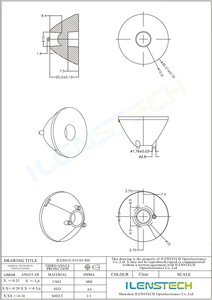 Ilenstech Ilens35 3 Degree 4 Degree OT Light 35mm Tir Lens