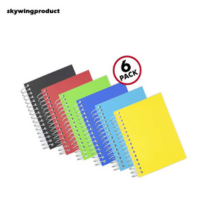 Sản Phẩm Skywing 200 Tờ 5-1/2X3-1/2 Inch Các Loại Màu Sắc 6 Gói Máy Tính Xách Tay Xoắn Ốc Với Giấy Cai Trị Đại Học Cho Du Lịch - Product Image 5
