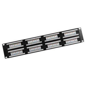 48-Port RJ45 CAT6 Non-Shielded Network <strong>Patch</strong> <strong>Panel</strong> <strong>with</strong> <strong>Module</strong> and Cable Management for Network Rack - Product Image 1