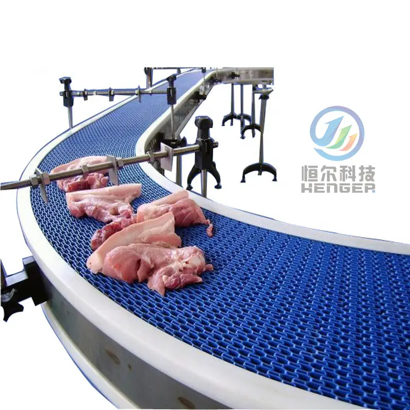 ציוד חדש לעיבוד בשר פלדה לפירוק כבשים קו מסוע לחיתוך בשר עם רכיבי ליבת מנוע PLC