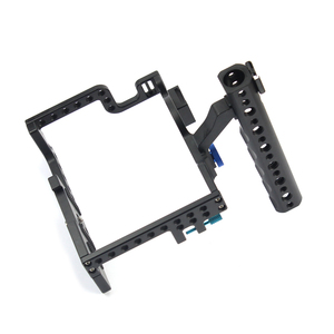 파나소닉 <span class=keywords><strong>Lumix</strong></span> GH3 <span class=keywords><strong>GH4</strong></span> DSLR 비디오 프레임 삼각대 확장 키트용 카메라 케이지 장비 보호 하우징 케이스 W/탑 핸들 그립 - Product Image 5