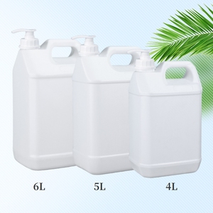 Toptan beyaz 500ml 1l 5l büyük hacimli el dezenfektanı şişeleri boş kalınlaşmış HDPE bulaşık deterjanı konteynerler - Product Image 2