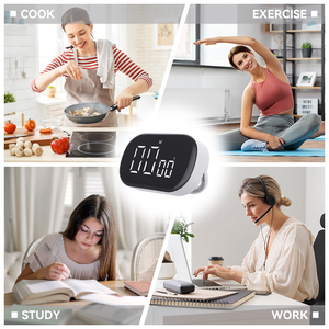 EMAF aula studente tavolo tavolo Count up grande Display magnete Timer digitale studio tempo di cottura Timer da cucina con supporto - Product Image 2