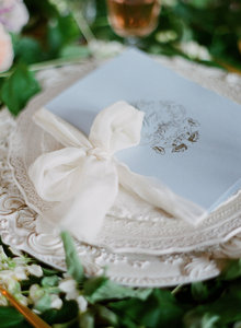 ที่กำหนดเองพิมพ์ Debossed ปกกำมะหยี่ Vow หนังสือสำหรับงานแต่งงานที่มีริบบิ้นผ้าไหม - Product Image 6