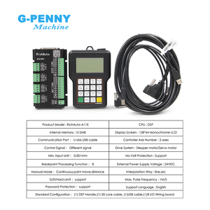 Controlador CNC RichAuto DSP A11E RichAuto, controlador de movimiento Original de 3 ejes, versión en inglés para máquina enrutadora CNC