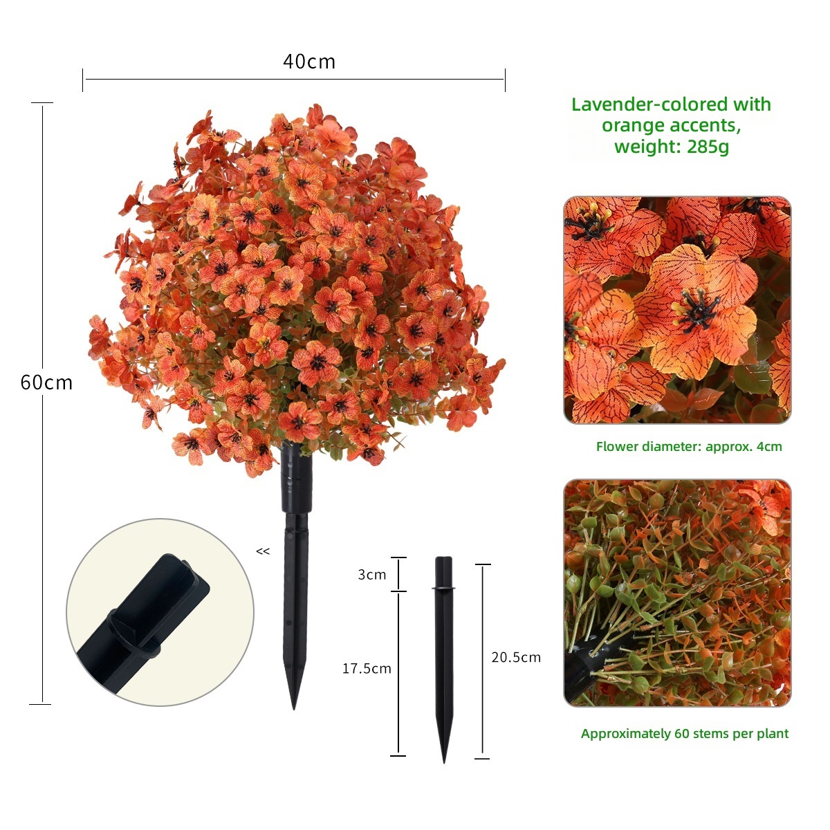 Violet ground orange