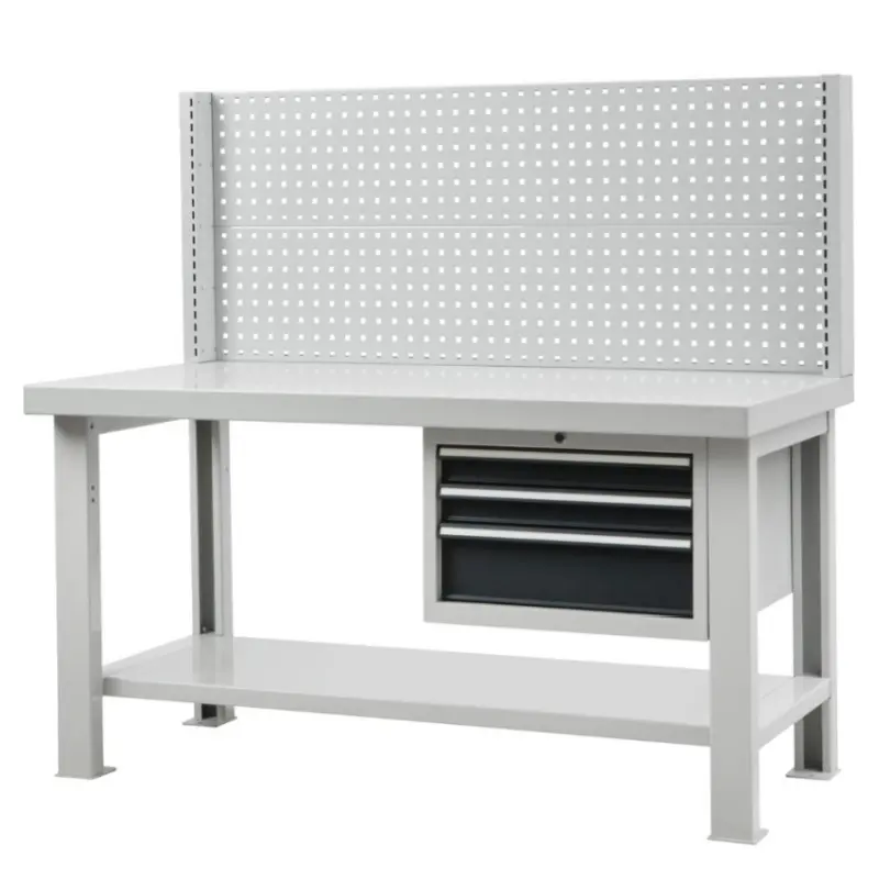 Organisateur d'outils à main multifonctionnel Mesh Board Pegboard 5 Tiroirs Trolley Stable Option Steel Workbench