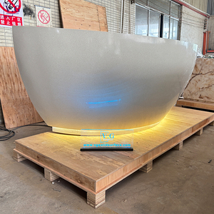 Bàn tiếp tân khách sạn corian tùy chỉnh sử dụng thương mại khách sạn hiện đại check-in bàn tiếp tân khách sạn - Product Image 4