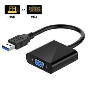 JustLink USB 3,0 a VGA Adaptador 1080P USB Macho a VGA Hembra Convertidor Plug and Play para TV Proyector Laptop - Product Image 2