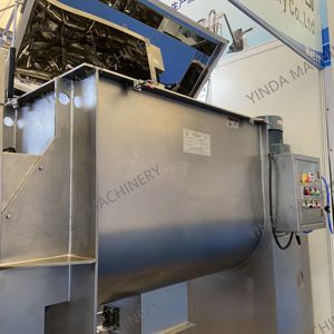 250 lít để 1000 L trộn máy ngang trục đơn Mixer thép không gỉ 304 Ribbon Máy xay sinh tố - Product Image 3