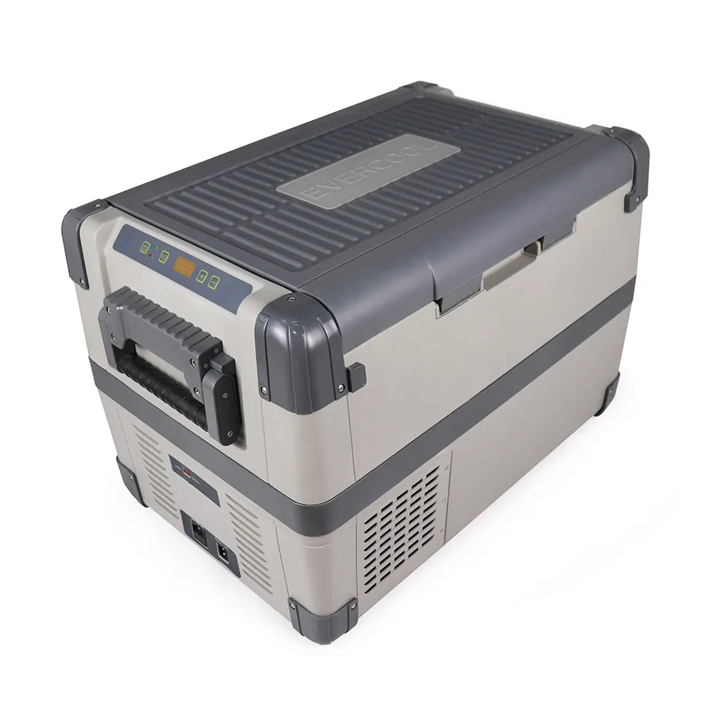EVERCOOL dc12v BSCI ISO 9001工場50Lディープフリーザーポータブルコンプレッサー冷蔵庫