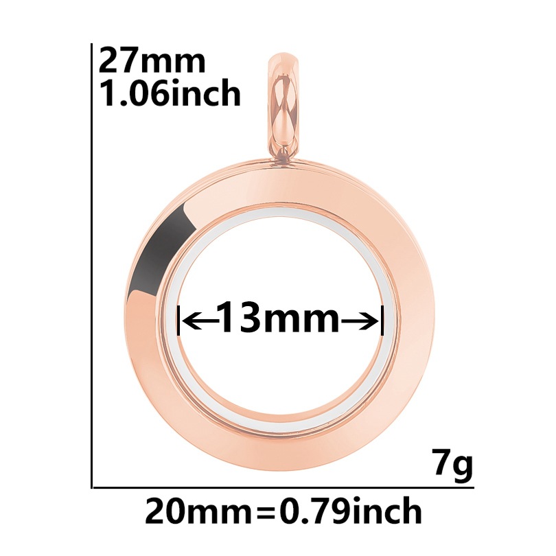 Or rose 0,78 pouces
