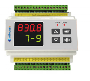 MSC890:DIN35 Digital LED Display <strong>Isolated</strong> Universal 8 Channel Temperature RTD Pt100+4-20ma <strong>Analog</strong> <strong>Input</strong> <strong>Module</strong> with RS485 Modbus - Product Image 1
