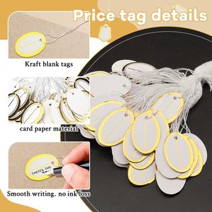 ジュエリー価格ラベル弾性ストリング付き小売マーキングタグの価格タグ - Product Image 4