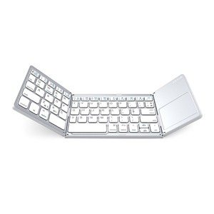 Gran oferta, teclado Bluetooth inalámbrico Delgado, teclado plegable ultrafino para Touchpad, Tablet PC, Mini teclado plegable portátil - Product Image 2