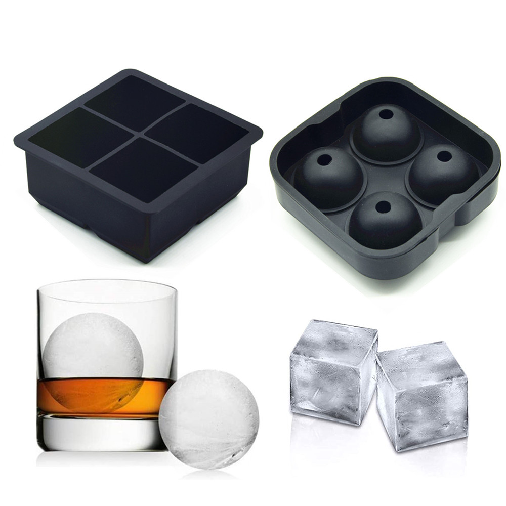 Cube de glace de 2 pouces et cavité de l'ensemble 4 de boule