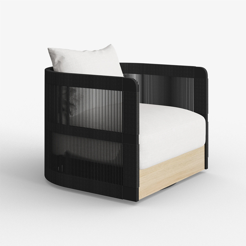 Siège simple noir-7575h61cm