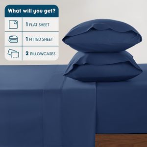 Cloudland Cotton Pillowcase 100% Cotton <strong>Percale</strong> Pillowcases, 2 Pack Pillow Case <strong>400</strong> Thread Count 40X40 - Product Image 2