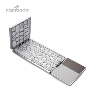 Multi Device Wireless <strong>Keyboard</strong> and Mouse Dual-Mode BT + <strong>2</strong>.4G <strong>Keyboard</strong> Combo Touchpad Foldable Slim Keypad for PC Tablet Laptop - Product Image 4