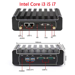 Industriale Mini PC Intel Core i3 i5 i7 processore 8GB DDR3 RAM 512GB SSD + HDD Dual Core i7-4500U memoria 8GB 15W alimentazione spina - Product Image 3