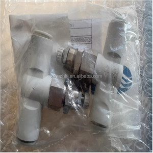 Tek dokunuşla bağlantı parçaları In-line tip Panel montajlı SMC AS3001F-10-3 AS---1F-3 serisi hız kontrol cihazı - Product Image 5